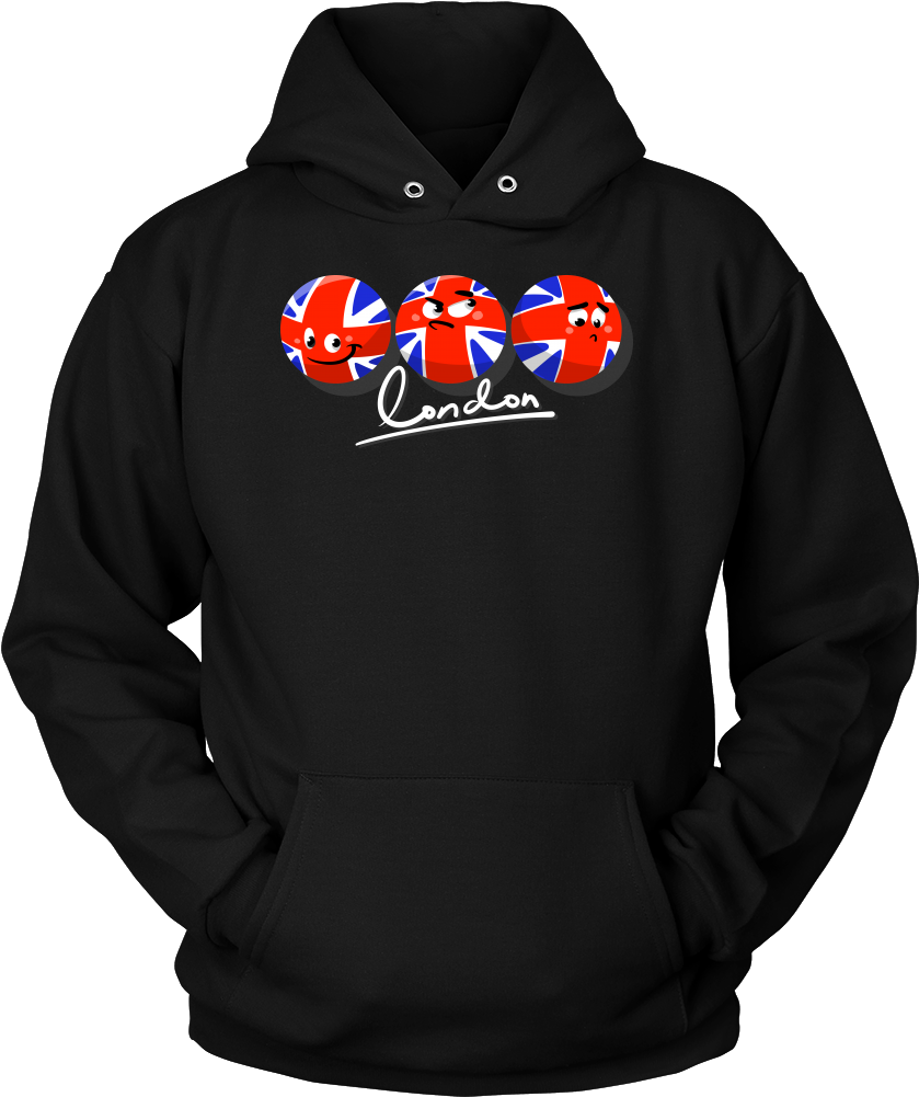 Great Britain British Flag London Funny Emoji Hoodie - Nurse Because Badass Lifesaver Hoodie (1000x1000), Png Download