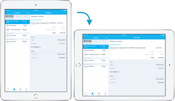 That's Right, We've Released A Version Of Xero For - Ipads Portrait And Landscape (580x335), Png Download