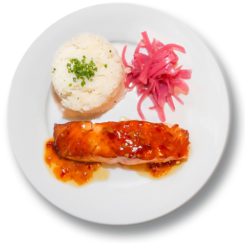 Plate Of Food - Plate Food From Top Png (478x475), Png Download