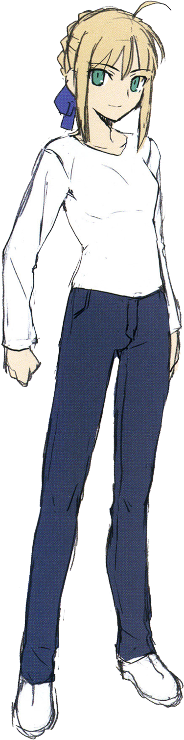 Saber New Casual - Fate Stay Night Saber Png (800x1523), Png Download