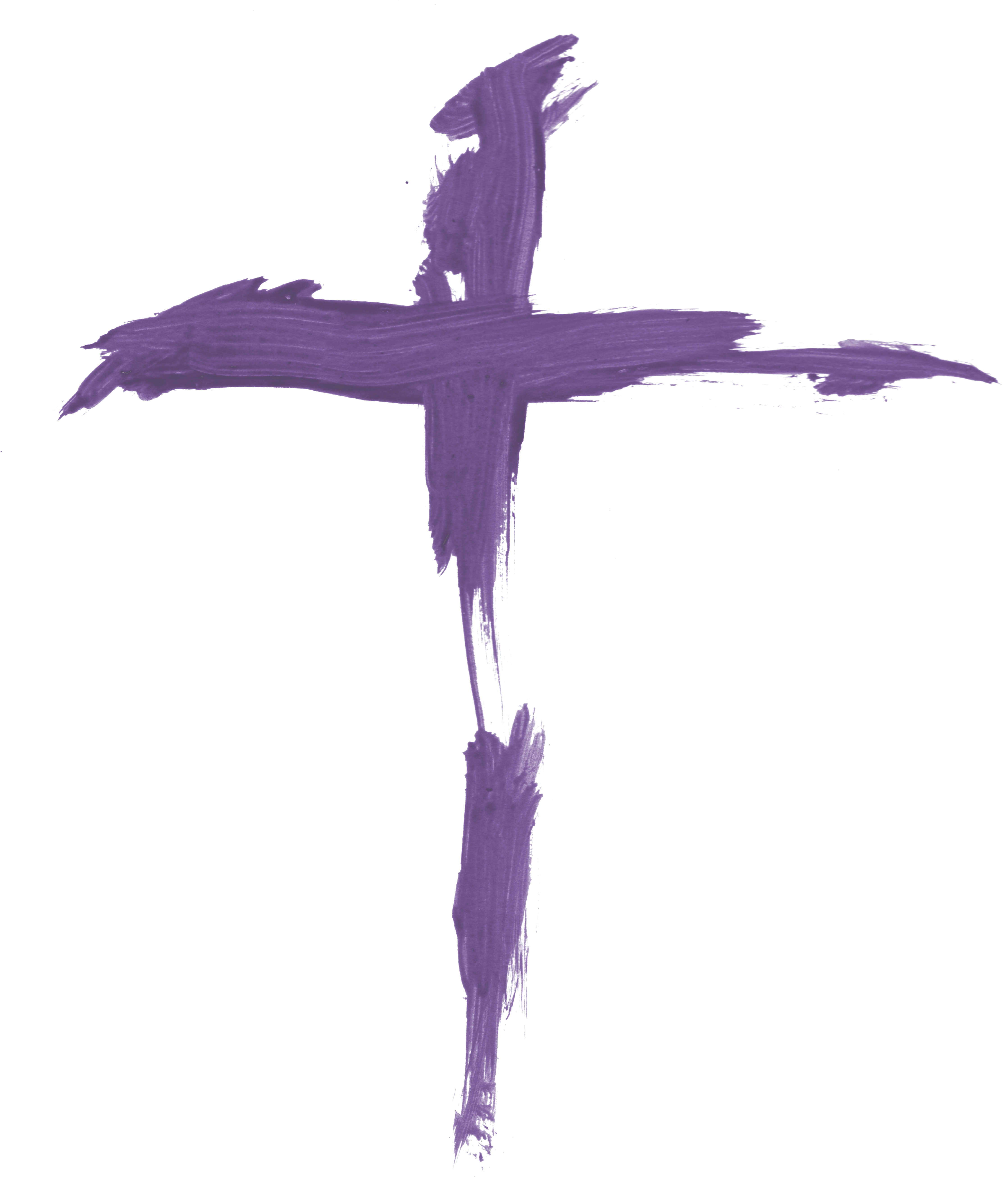 Brush Cross Image Violet T Shirt Design - T-shirt (4624x6000), Png Download
