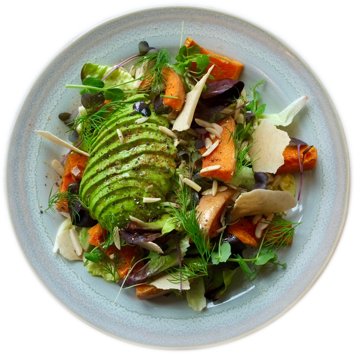 Avocado Squash Bowl On A Plate - Bowl (768x1024), Png Download