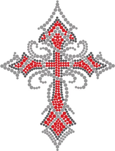 5\" Tribal Red Cross - Cross (500x484), Png Download