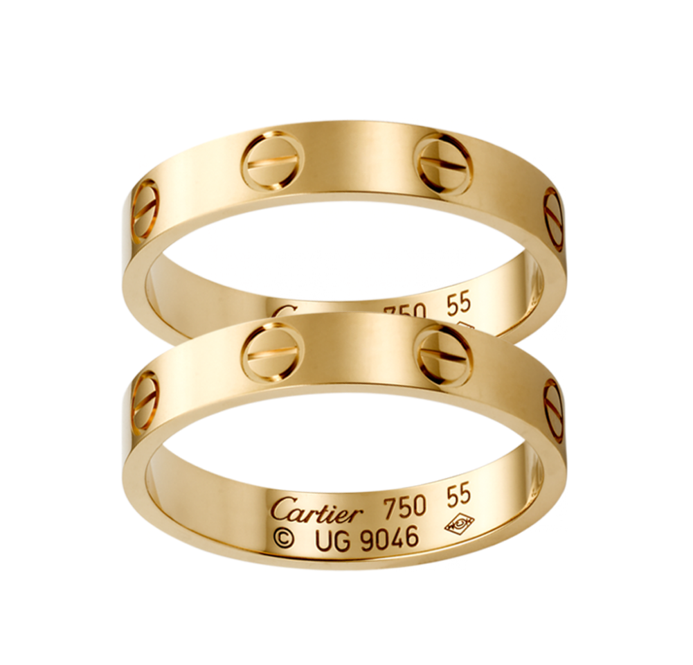 More Views - Mens Gold Cartier Wedding Band (1000x1231), Png Download