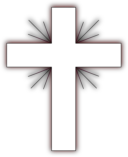 Free Icons Png - Crucifix Logo Black Background (486x595), Png Download