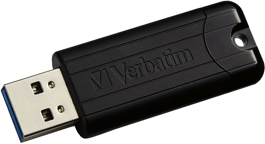 Pen Drive Png Download - Verbatim Store 'n' Go Pin Stripe Drive 128 Gb Flash (900x900), Png Download