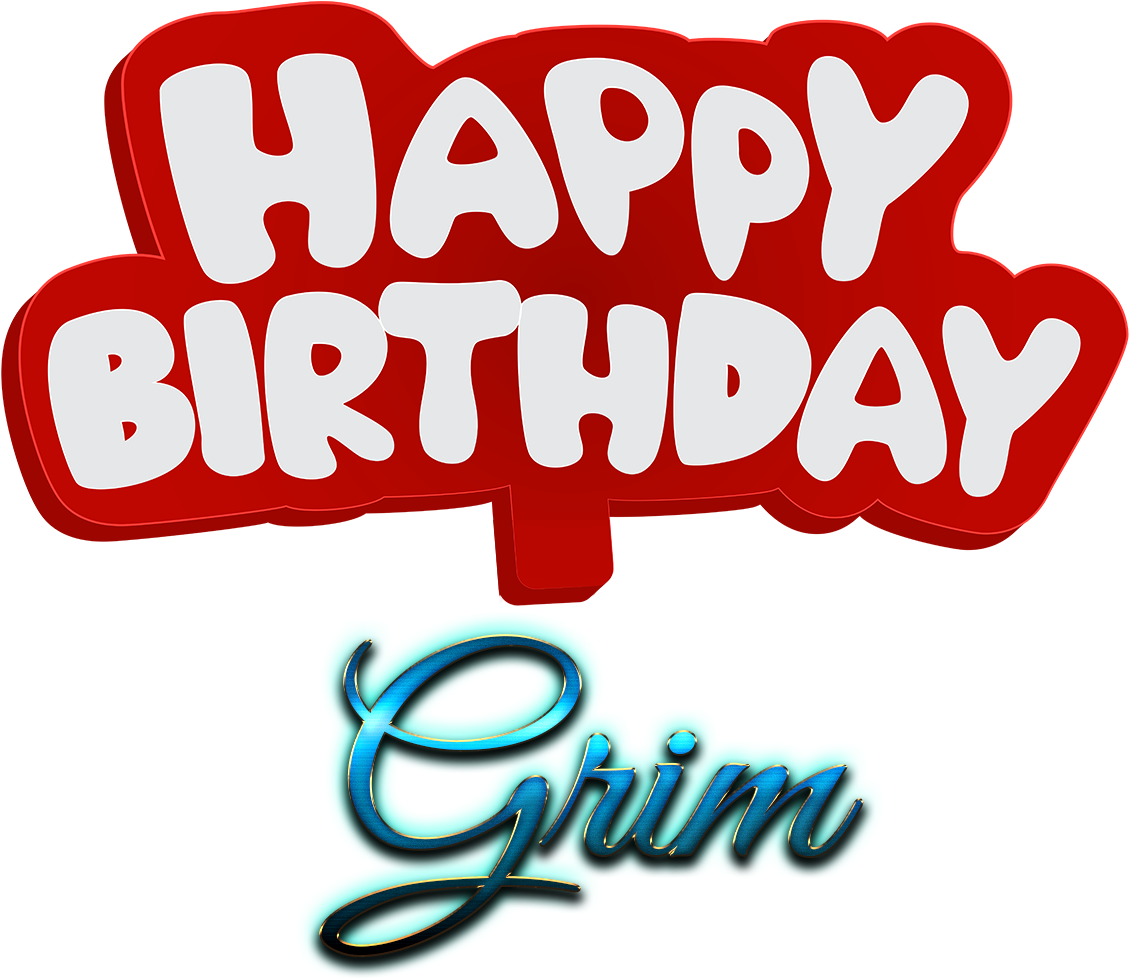 Grim Happy Birthday Name Logo - Happy Birthday Ward (1740x1052), Png Download