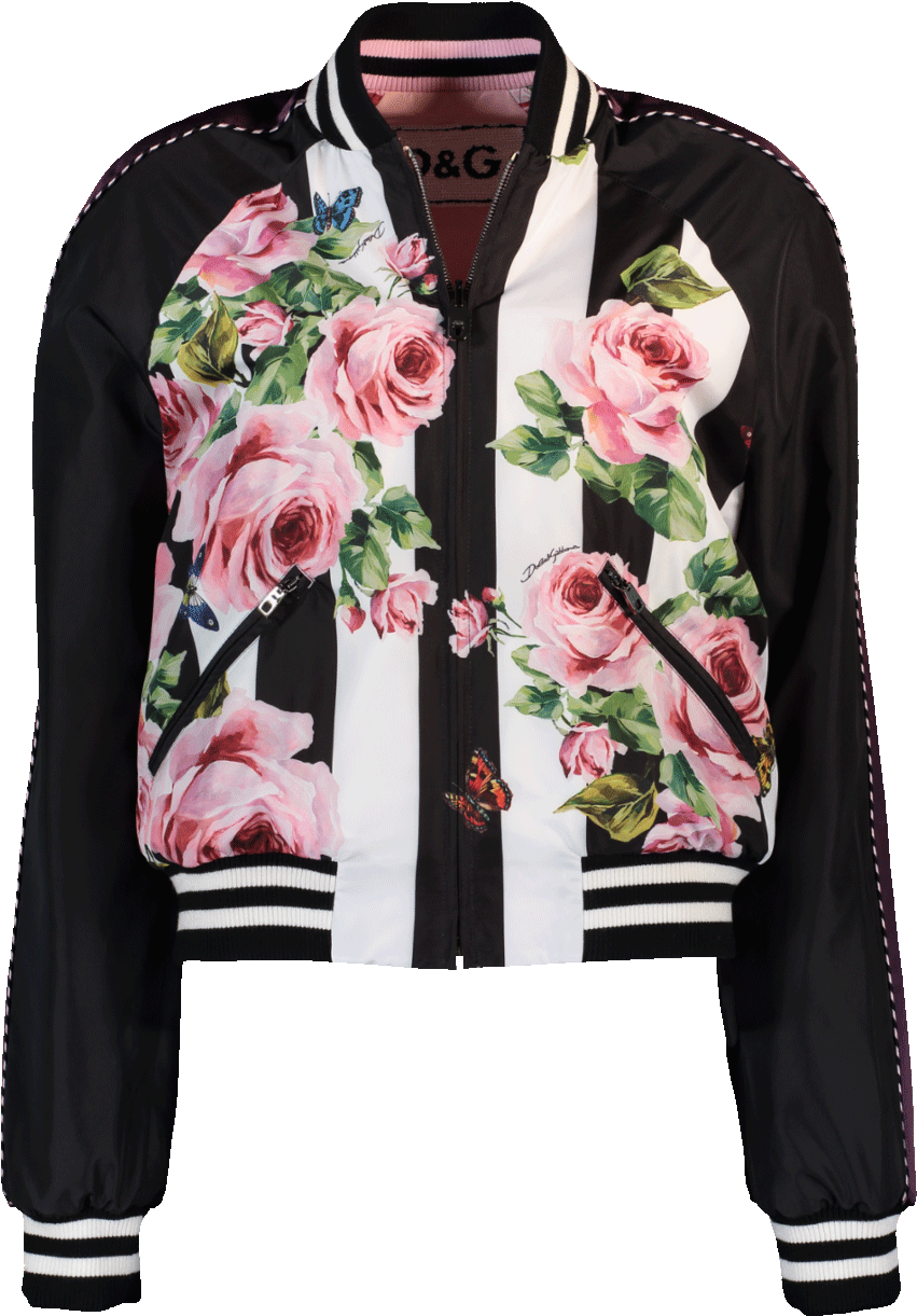 Loading Zoom - Dolce Gabbana Bomber Jacket Women (960x1223), Png Download