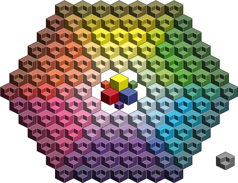 Isometric Color 'circle' By Lsl925 On Deviantart Isometric - Pixel Art Isometric Circle (864x680), Png Download