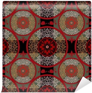 Red Abstract Seamless Lace Pattern Texture Background - Abstract Art (400x400), Png Download