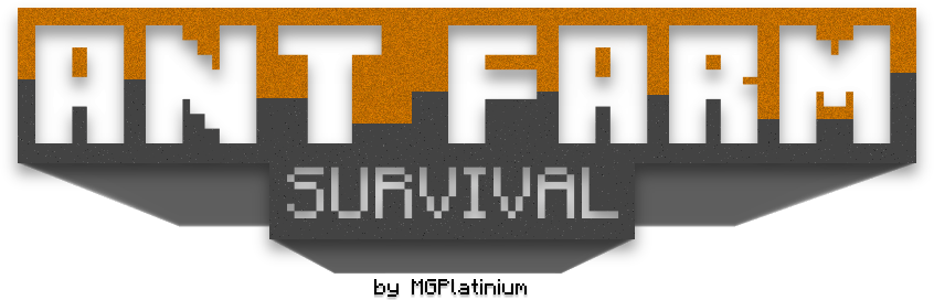 Classic Ant Farm Survival - Ant Farm Minecraft (846x272), Png Download