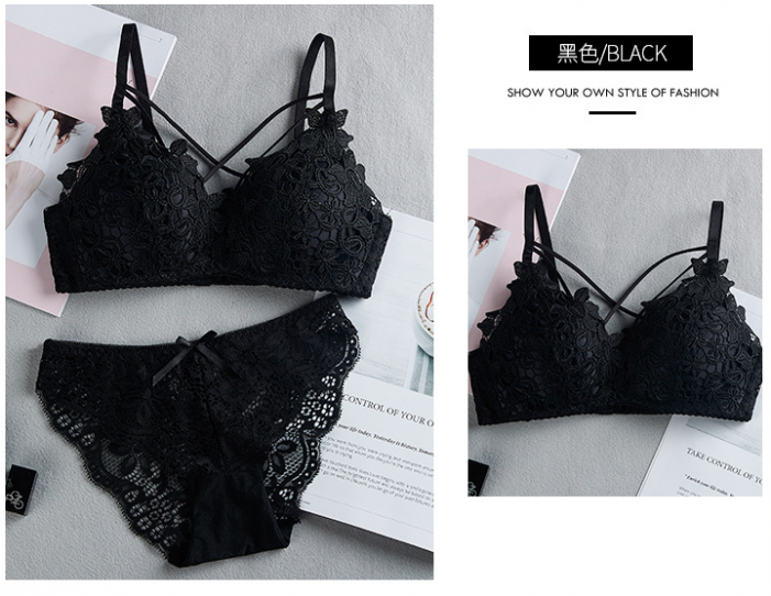 180901 Elfboutique Push Up Seamless No Wire Free Lacey - Bra (700x700), Png Download