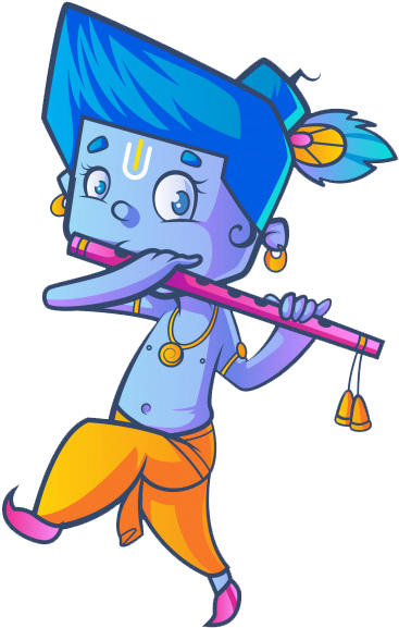 "may Lord Krishna - Cute Cartoon Images Of Krishna (626x626), Png Download