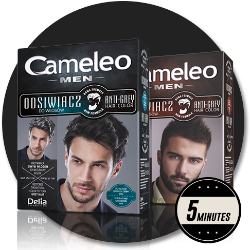 Artists, Trendsetters And Fashion Bloggers Help Men - Delia Cameleo Men Farba Do Brody I Wąsów Black 1.0 (500x500), Png Download