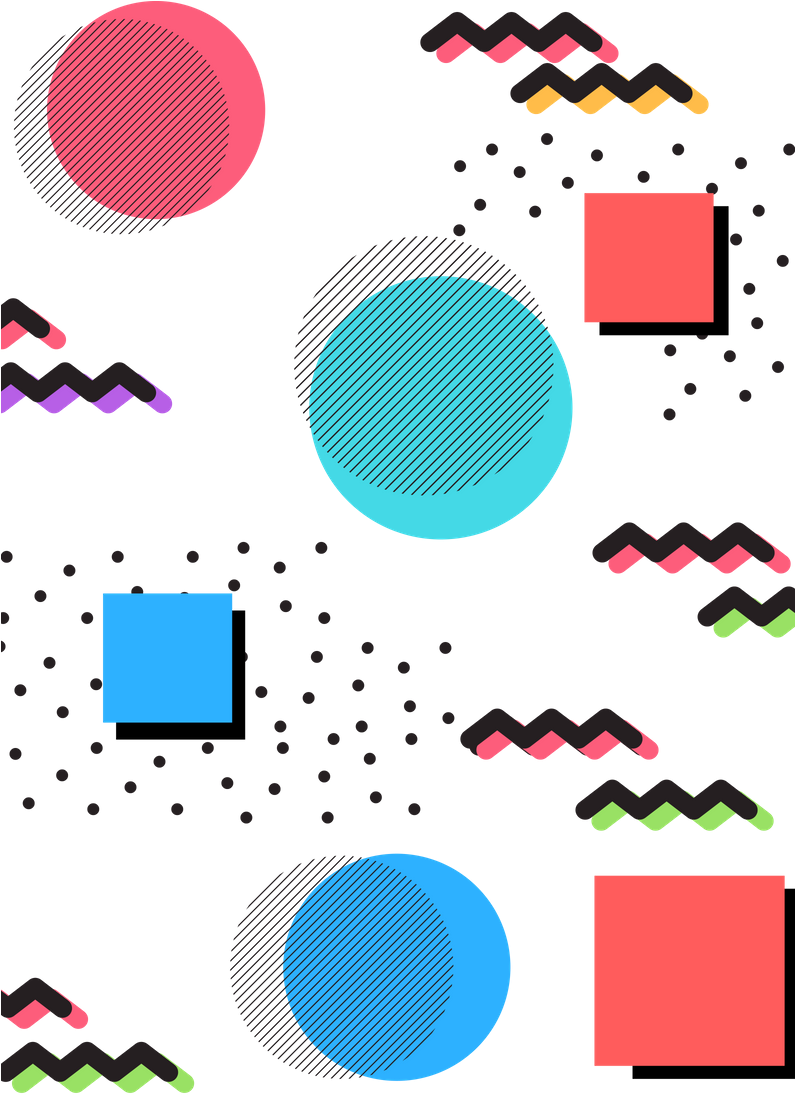 Doodle Graphic Background Png - Doodle Shapes By Nancy Meyers (794x1123), Png Download