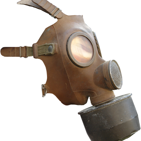 Mascara De Gas De Lado (480x480), Png Download
