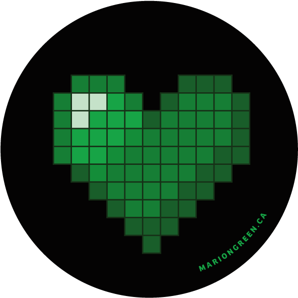Pixel Love- Green Heart Pixel Pete - Bebe Rexha I Got You Single (800x600), Png Download