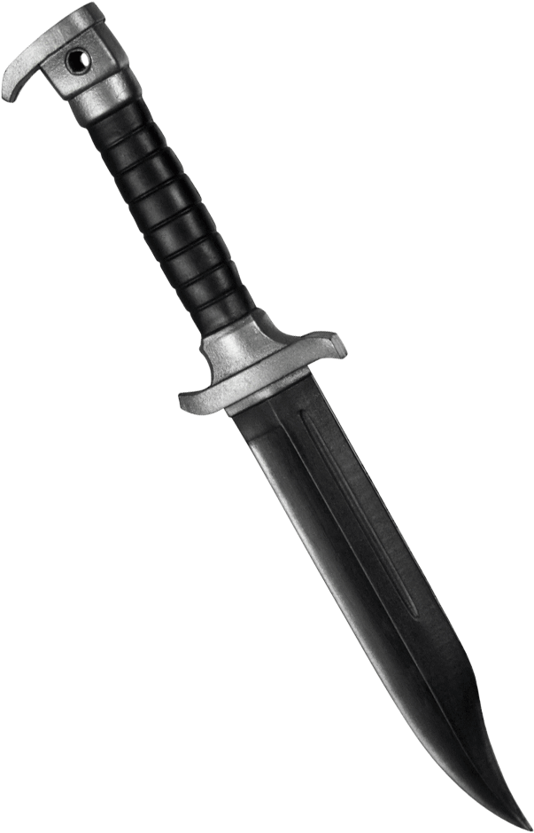 Knife - Bowie Knife (637x961), Png Download