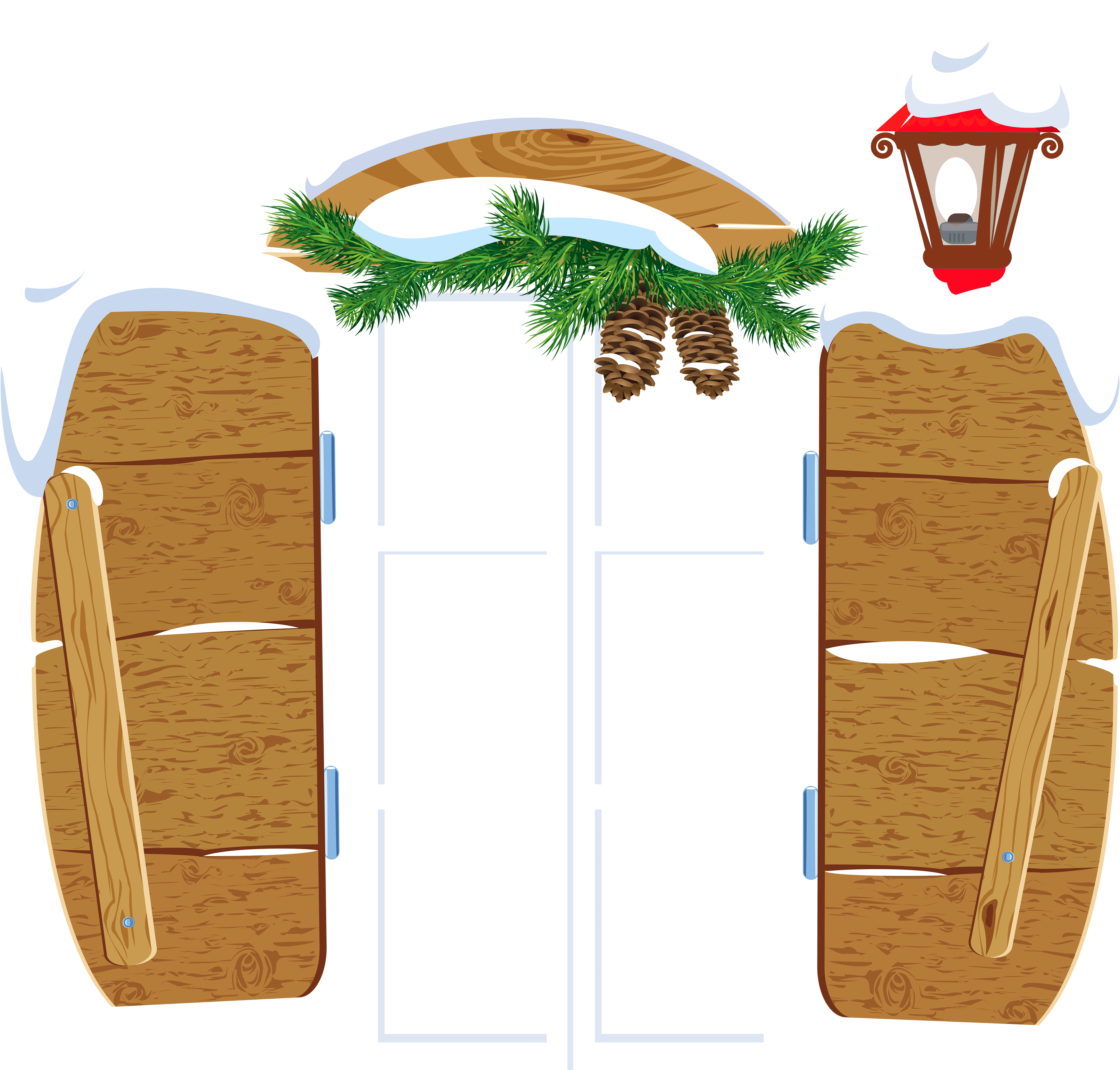 Transparent Christmas Window Png Clipart - Christmas Window Png (600x574), Png Download