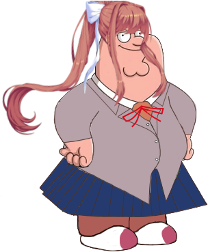 4 - Peter Griffin Doki Doki (321x387), Png Download