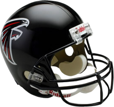 Atlanta Falcons Helmet Emblem Png Logo - Atlanta Falcons Nfl Riddell Replica Mini Football Helmet (400x374), Png Download