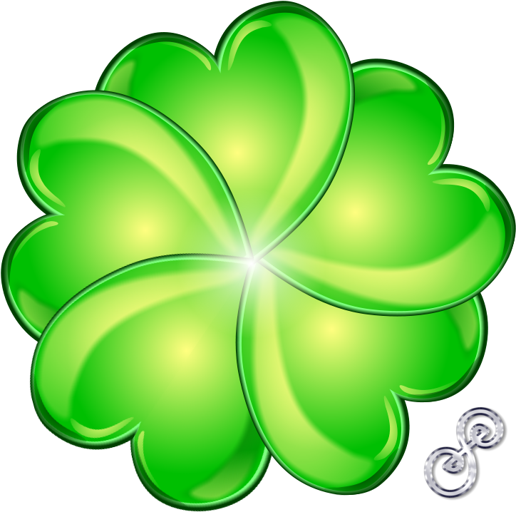 Four Leaf Shamrock - 5 Leaf Clover Drawing (723x769), Png Download