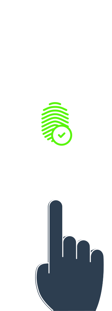 Mobile-fingerprint - Illustration (360x999), Png Download