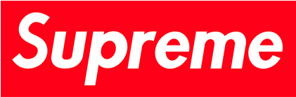 Supreme Logo Png Jpg Black And White Stock - Supreme Sticker (420x420), Png Download