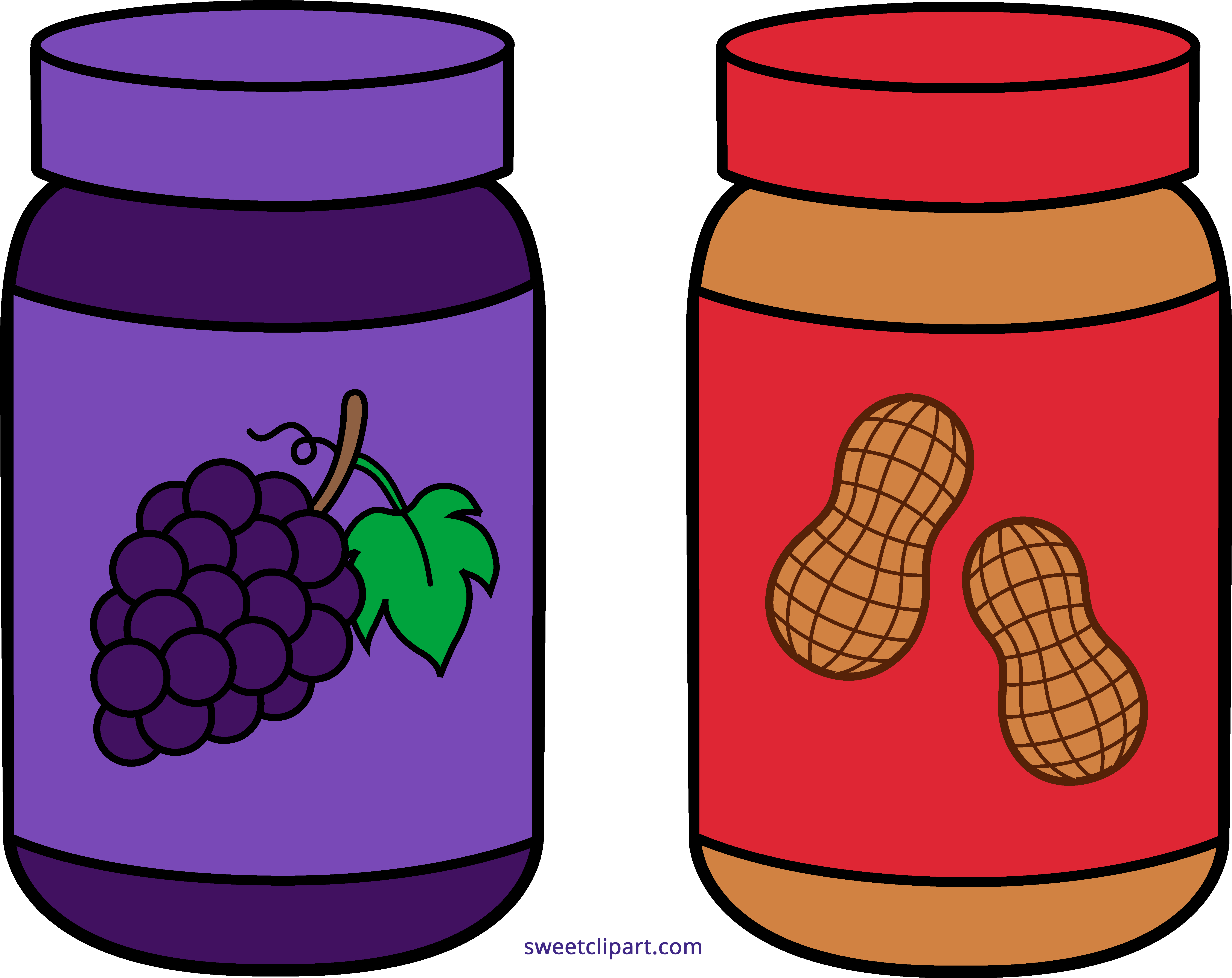 Mason Jars Clipart Commercial Use Glass Jar Juice Containers - Peanut Butter Jar Clip Art (5865x4647), Png Download