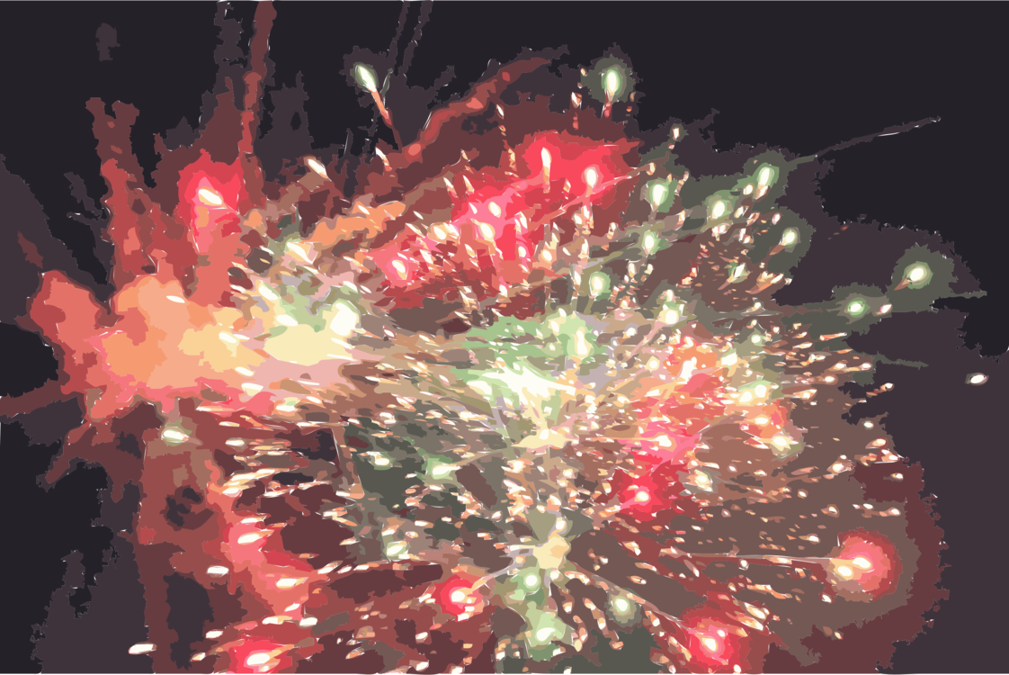 Fireworks New Year's Eve Computer Icons - Fireworks (1122x750), Png Download