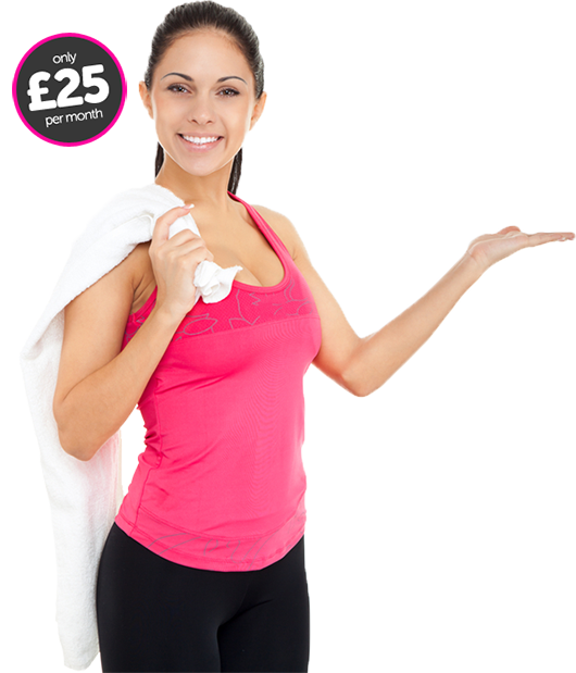 Ladies Only Gym - Gym Lady Images Png (530x619), Png Download