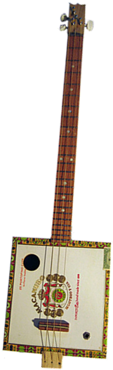 Cigar Box Guitar - Indian Musical Instruments (589x654), Png Download