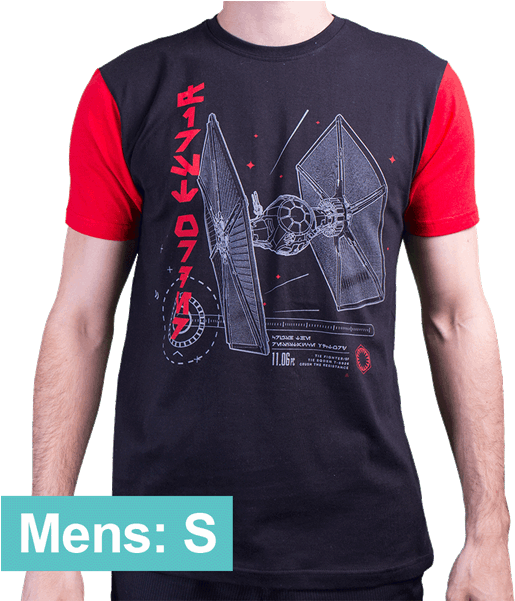 Tie Fighter Men's T-shirt - Active Shirt (600x600), Png Download