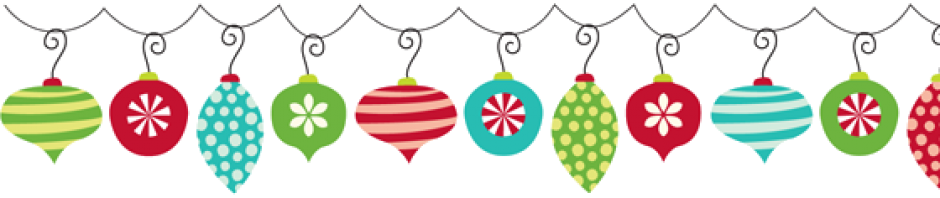 Cropped Holiday Banner No Bkg Png Presbyterian Nursery - Christmas Ornaments Banner Png (940x198), Png Download
