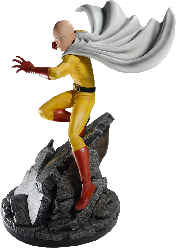 One-punch - One Punch Man 1/4 Scale Statue: Saitama (570x797), Png Download