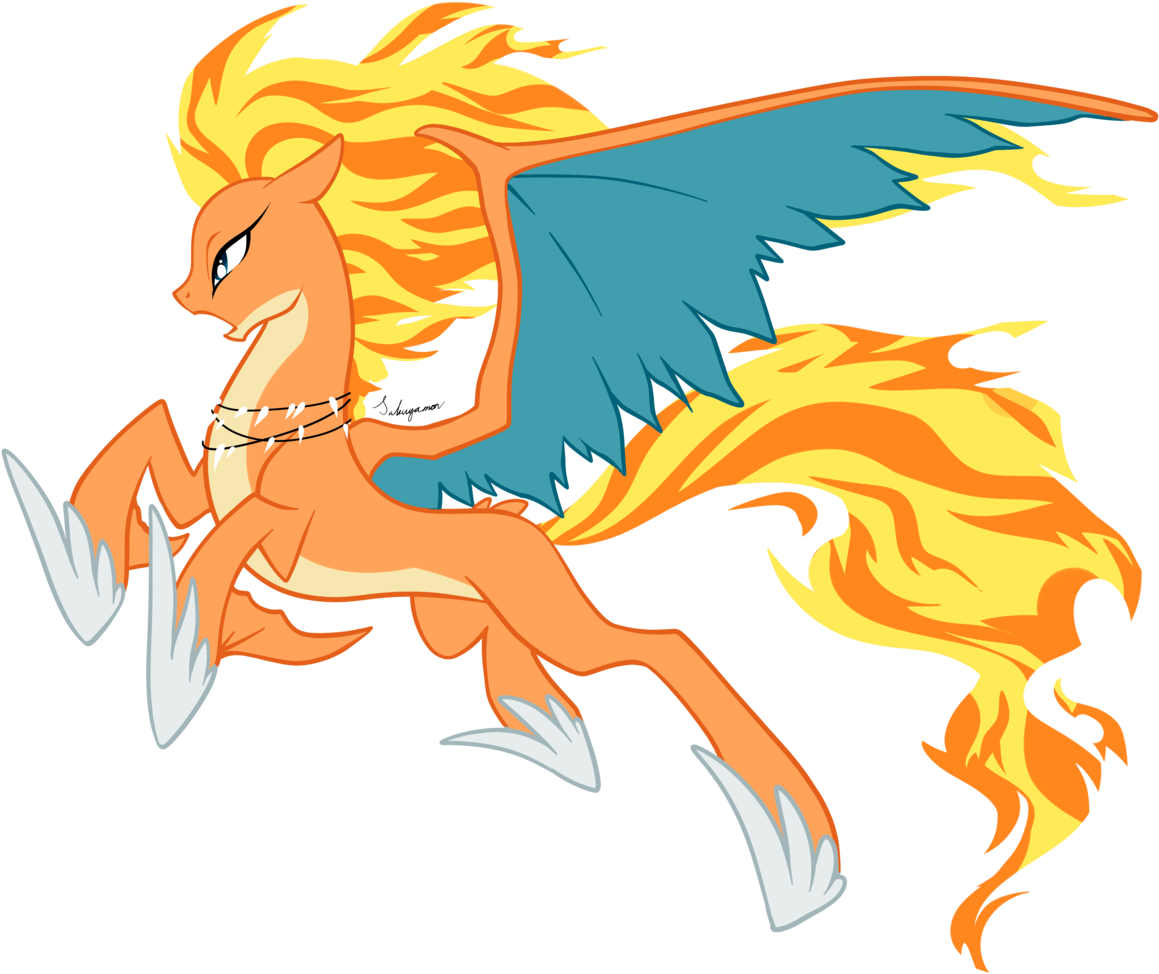 #778118 - Adoptable, Artist - Sakuyamon, Artist - Solratic, - Charizard As A Pony (1183x1024), Png Download