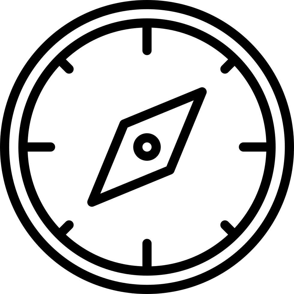Compass Comments - Clock Png Icon Red (980x980), Png Download
