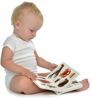 All Children Should Have A Chance At Success - Baby With A Book (351x345), Png Download