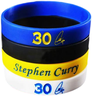 Motivational Wristband Stephen Curry - 4pcs Stephen Curry Silicone Wristband Nba Stars Basketball (600x600), Png Download