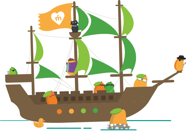 Manguito Pirates, Enjoying Life At Sea - Mango Languages Learn Pirate (648x456), Png Download