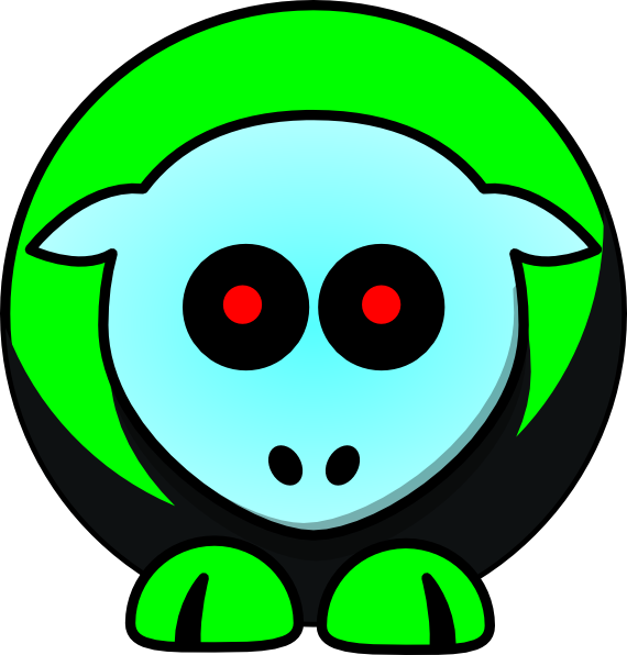 How To Set Use Jordan Green Sheep Svg Vector (570x596), Png Download