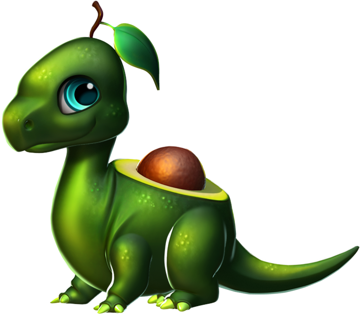 Avocado Dragon - Dragon Mania Legends Dragon De Dios (1229x1073), Png Download