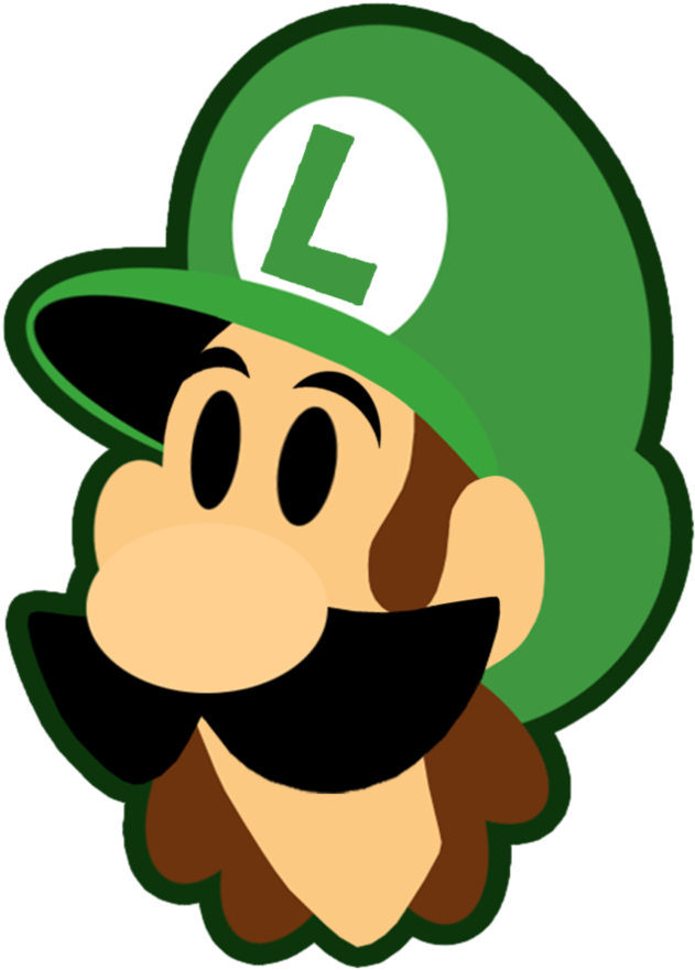 Luigi Head Png Jpg Library Download - Luigi Head Png (894x894), Png Download