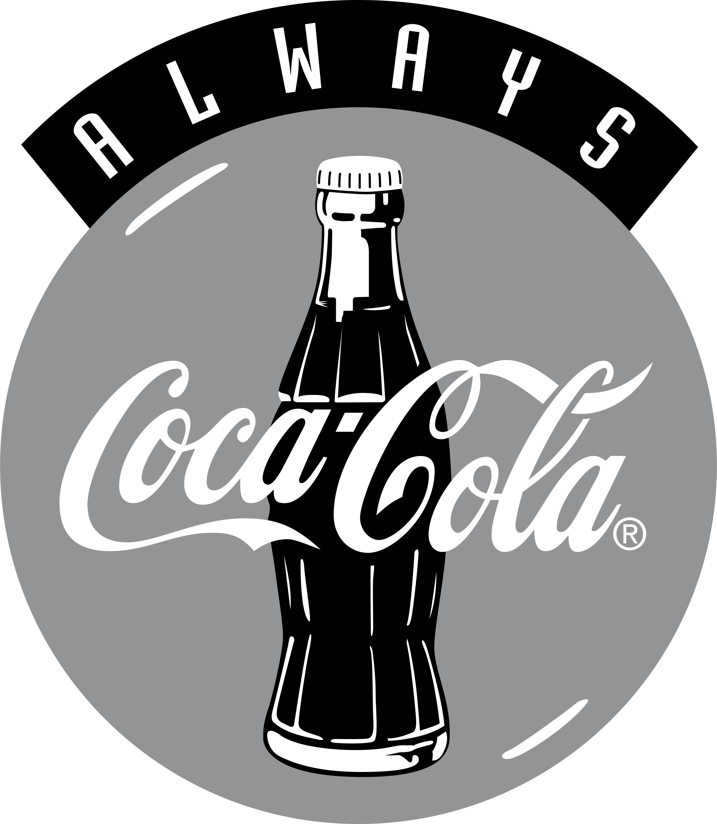Coca Cola Logo4 Logo Png Transparent - Coke Cola Svg (2400x2759), Png Download