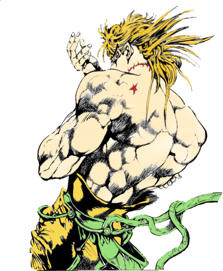 Time Has Stopped&quot - Jojo's Bizarre Adventure Dio Pose (878x910), Png Download
