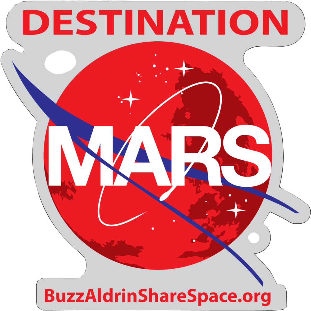 Destination Mars Decal - Get Your Ass To Mars Nasa Long Sleeve (1024x1016), Png Download
