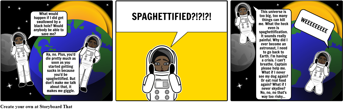 Black Holes Part - Storyboard (1164x385), Png Download
