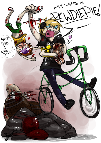 My Name Is Pewdiepie - Cartoon (350x500), Png Download