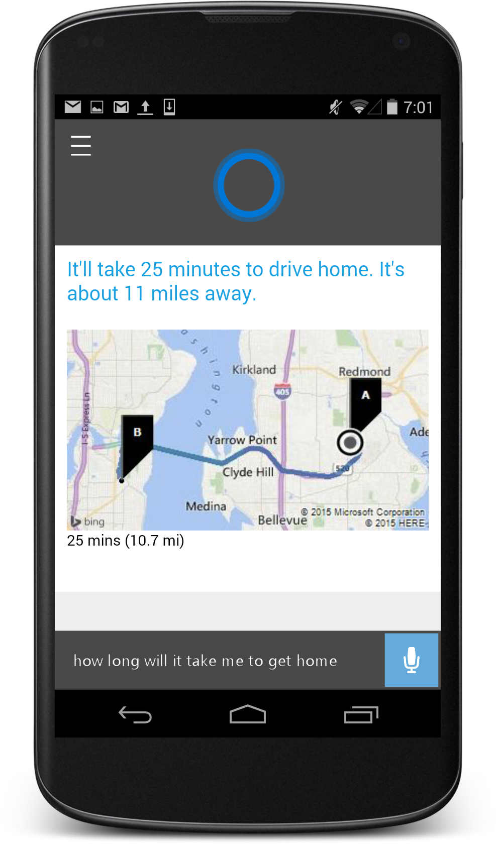 Homescreen2 Reminder Traffic - Cortana (1195x1994), Png Download