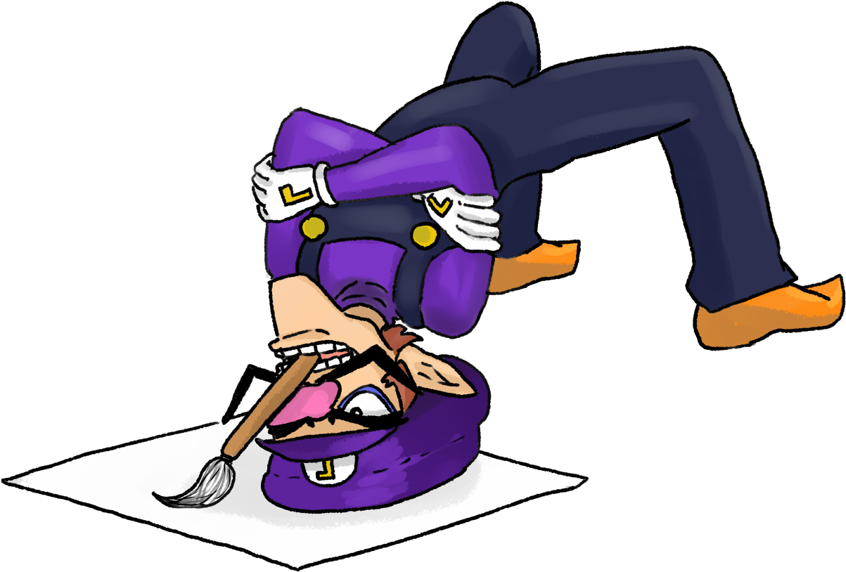 Waluigi - Waluig Png (1300x877), Png Download